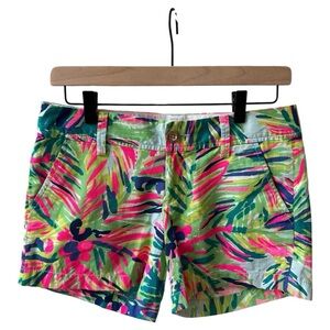 Lilly Pulitzer Callahan Floral Print Resort Shorts Sz 2